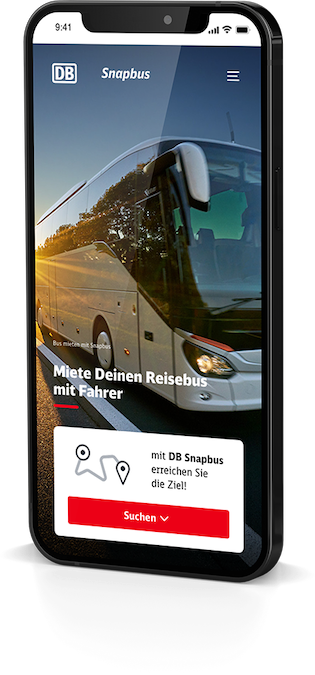Mobile Ansicht von Snapbus auf einem iPhone